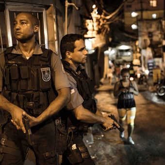 Police raid in the favela